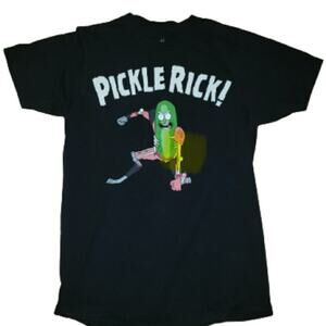 Ripple Junction Adult SM Rick and Morty Pickle Rick Graphic T-shirt